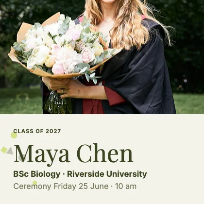 Graduation announcement · Olive · Editorial