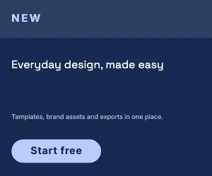 Hero banner · Cobalt dark · Grotesk