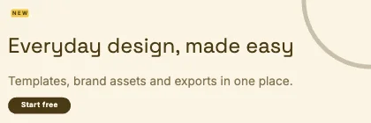 Hero banner · Mustard · Grotesk