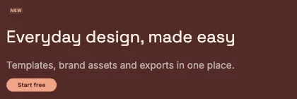 Hero banner · Clay dark · Grotesk