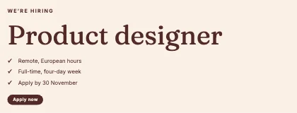 We’re hiring · Clay