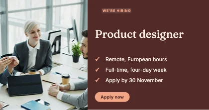 We’re hiring · Clay dark