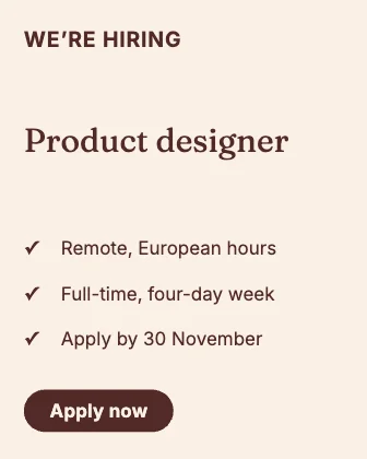 We’re hiring · Clay