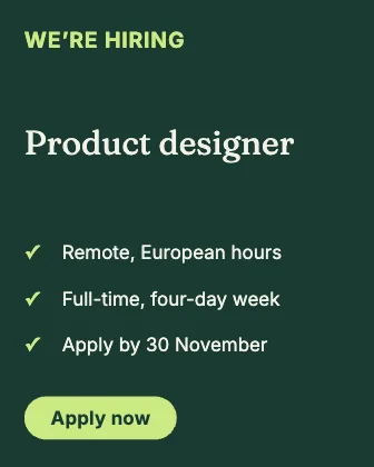 We’re hiring · Forest dark