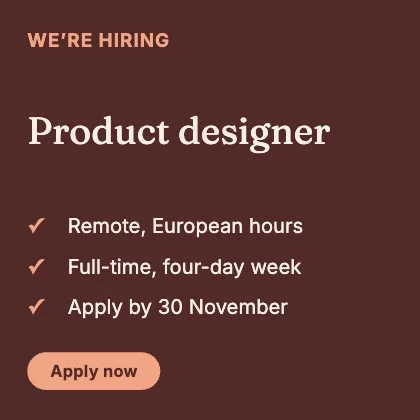 We’re hiring · Clay dark