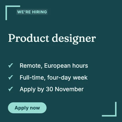 We’re hiring · Lagoon dark
