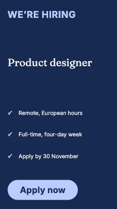 We’re hiring · Cobalt dark
