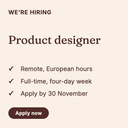 We’re hiring · Clay