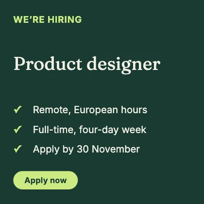 We’re hiring · Forest dark