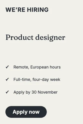 We’re hiring · Ink