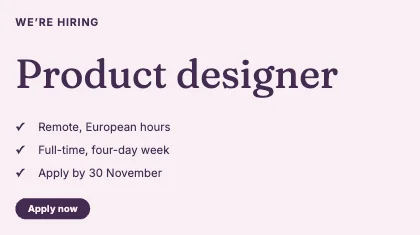 We’re hiring · Plum