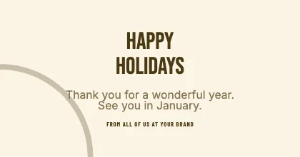 Holiday greeting · Mustard · Poster