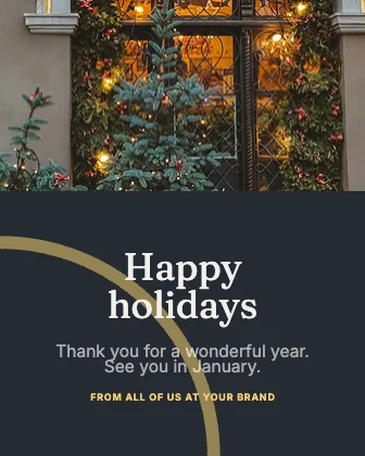 Holiday greeting · Ink dark