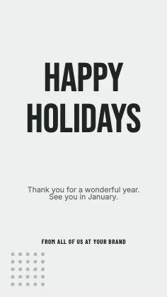 Holiday greeting · Charcoal · Poster