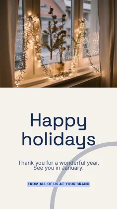 Holiday greeting · Cobalt · Grotesk