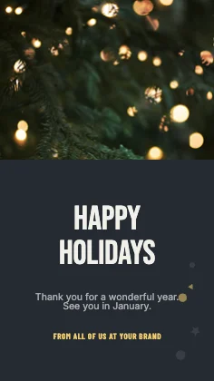 Holiday greeting · Ink dark · Poster