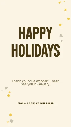 Holiday greeting · Mustard · Poster