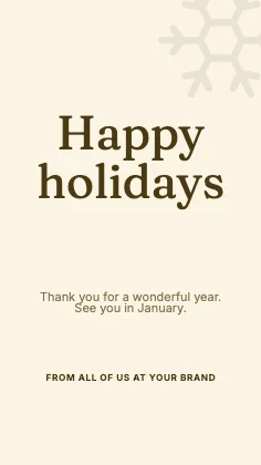 Holiday greeting · Mustard