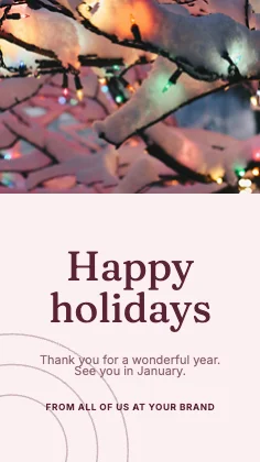 Holiday greeting · Rose