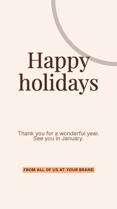 Holiday greeting · Sunset · Editorial