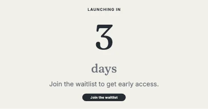 Launch countdown · Ink