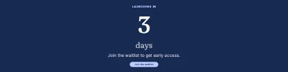Launch countdown · Cobalt dark
