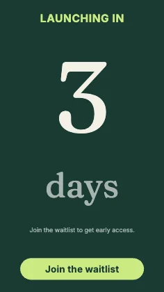 Launch countdown · Forest dark