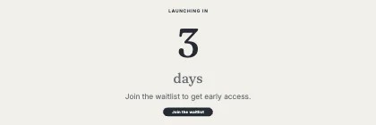 Launch countdown · Ink