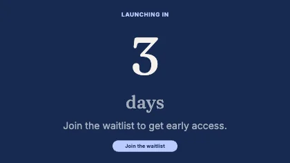 Launch countdown · Cobalt dark