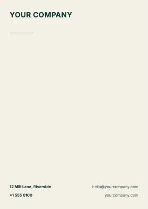 Letterhead · Forest · Grotesk