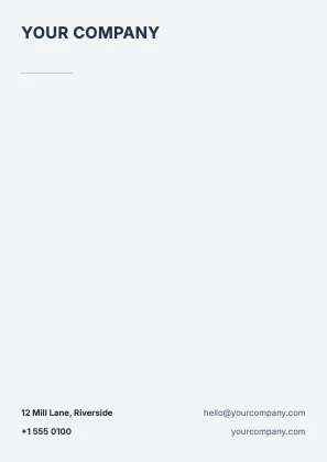 Letterhead · Slate