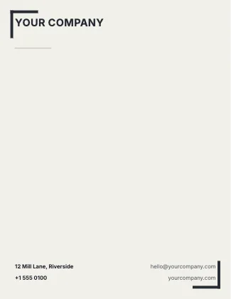 Letterhead · Ink