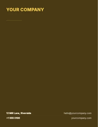 Letterhead · Mustard dark