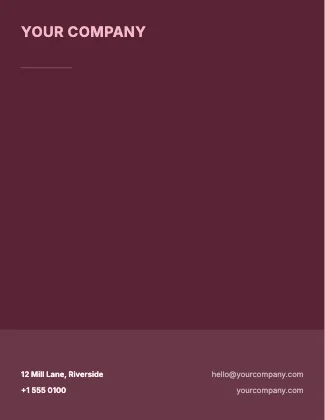 Letterhead · Rose dark