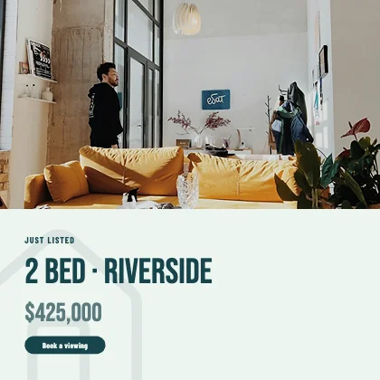 Property listing · Lagoon · Poster