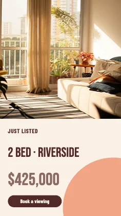 Property listing · Clay · Poster