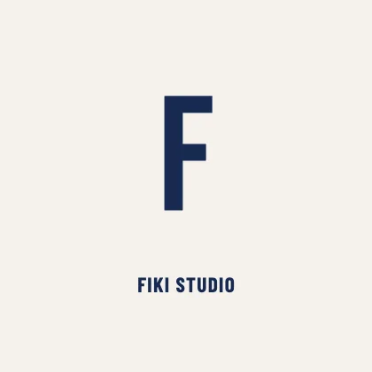 Monogram · Cobalt · Poster