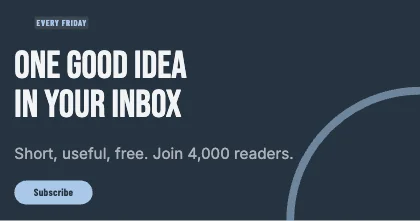 Newsletter signup · Slate dark · Poster