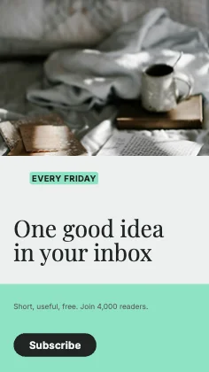 Newsletter signup · Charcoal · Editorial