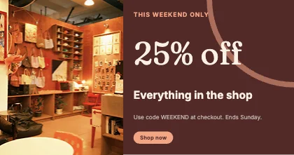 Weekend offer · Clay dark
