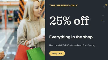 Weekend offer · Ink dark