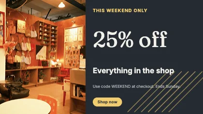 Weekend offer · Ink dark