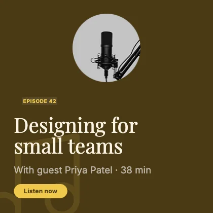 Podcast episode · Mustard dark · Editorial