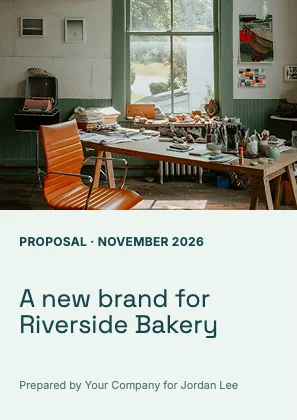 Proposal cover · Lagoon · Grotesk