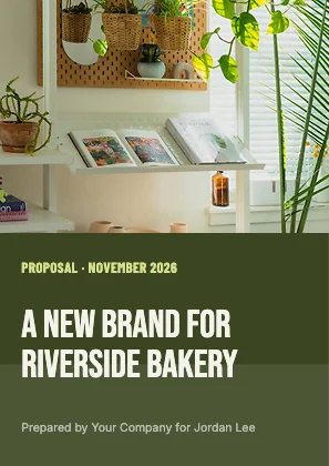 Proposal cover · Olive dark · Poster