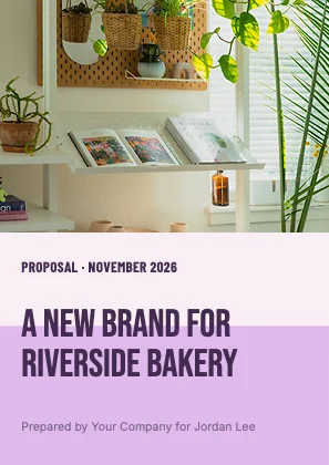 Proposal cover · Plum · Poster
