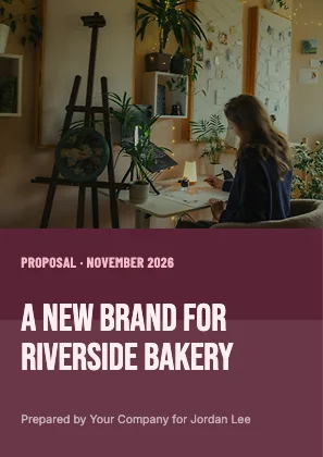 Proposal cover · Rose dark · Poster