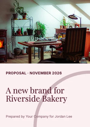 Proposal cover · Rose · Editorial
