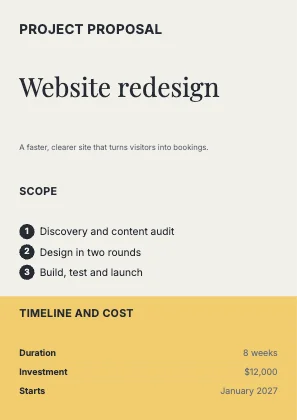 Project proposal · Ink · Editorial