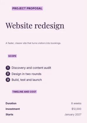 Project proposal · Plum · Editorial
